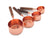 Copper measuring cups set of 4