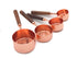 Copper measuring cups set of 4