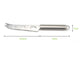 Stainless steel fork tip cheese knife