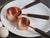 Copper measuring cups set of 4