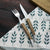 Laguiole Stainless Steel Steak Knife and Fork Set with Wooden Handle